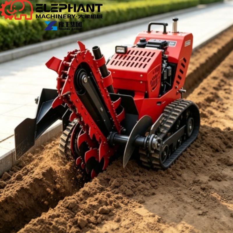 Heavy Equipment Trencher - Tracked Trencher, Mini Heavy Duty Farm