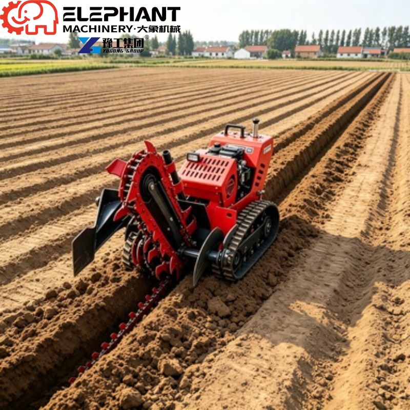 Tracked Trencher, Mini Heavy D - огляд і ціна Heavy Equipment Trencher