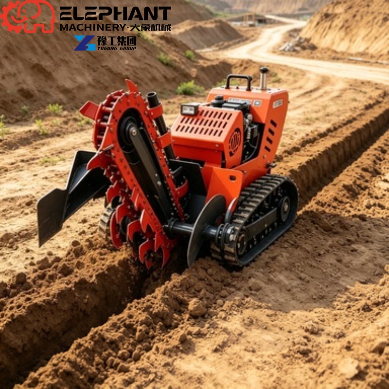 Tracked Trencher, Mini Heavy D - огляд і ціна Heavy Equipment Trencher
