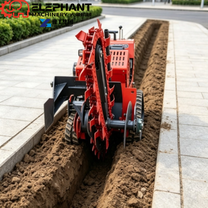 Tracked Trencher, Mini Farmlan - огляд і ціна Heavy Equipment Trencher