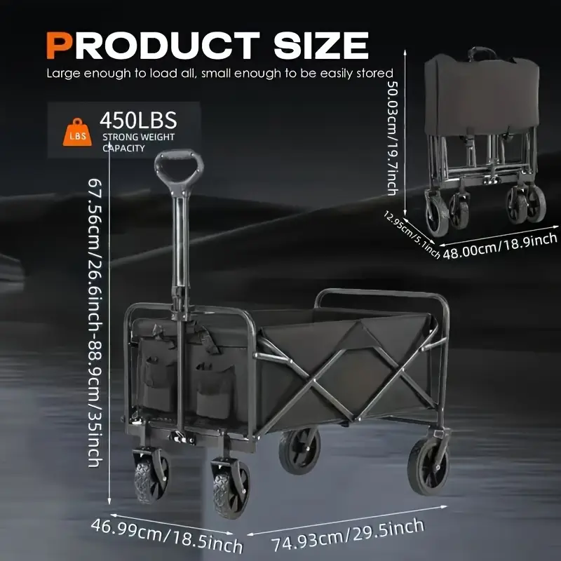 Heavy Duty Collapsible Cart wi - огляд і ціна Heavy Equipment Guide